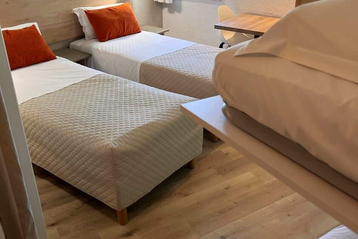 Desk, blackout drapes, free WiFi, bed sheets