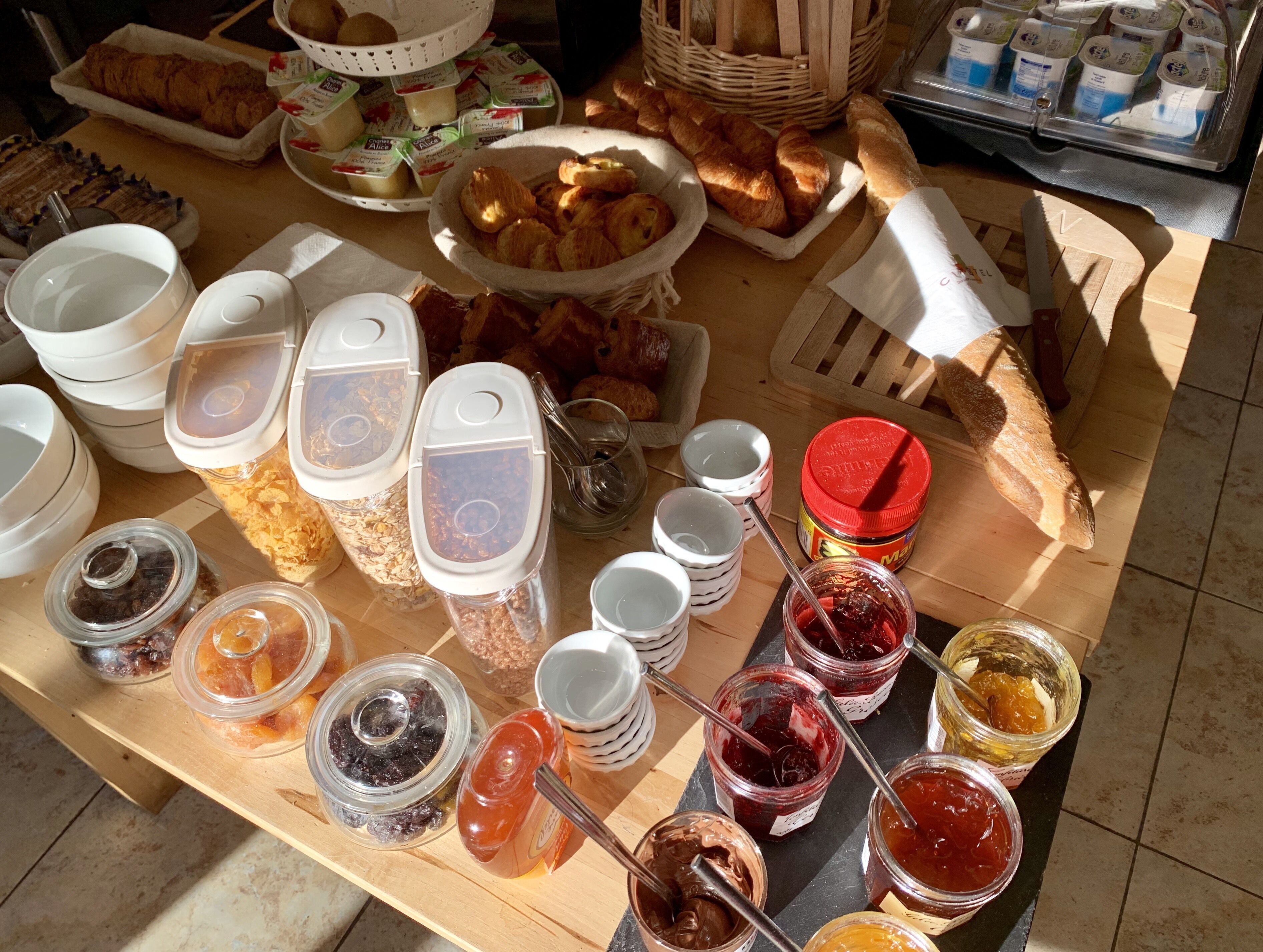 daily buffet breakfast (eur 14.50 per person)