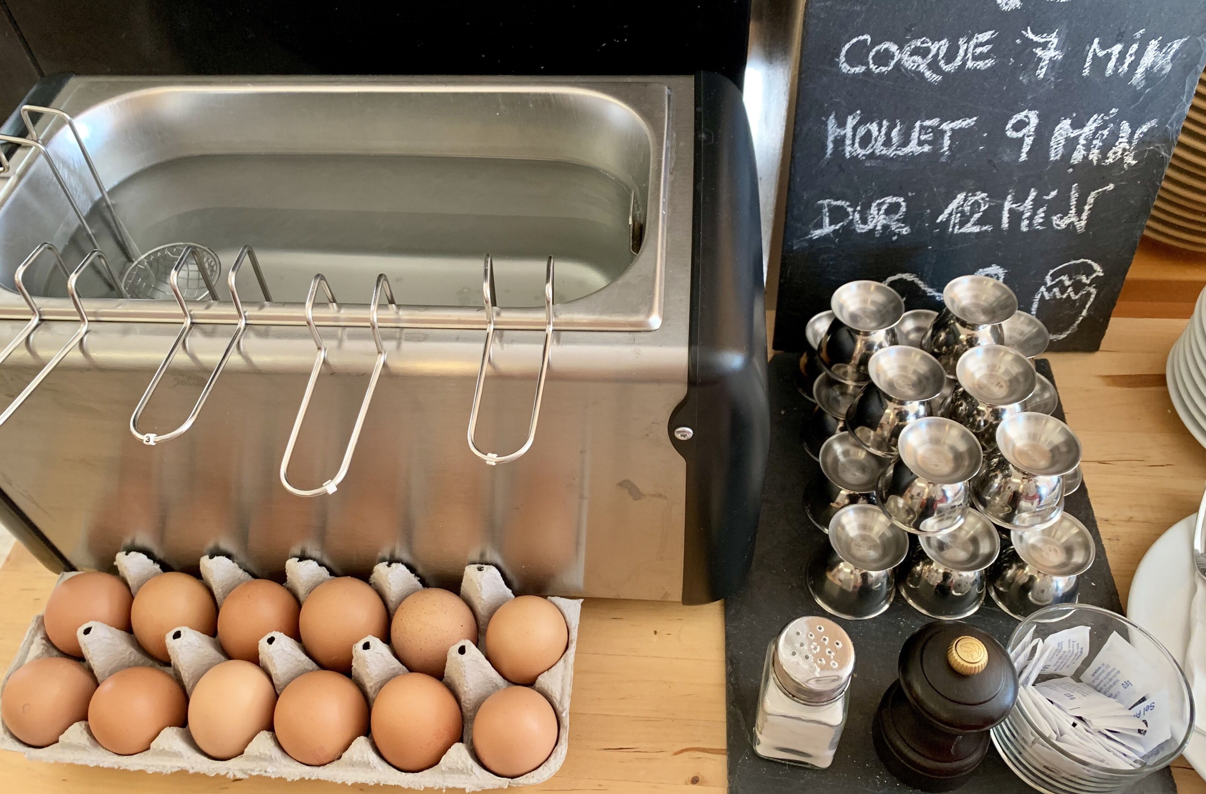 daily buffet breakfast (eur 14.50 per person)