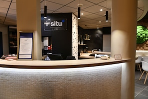 Check-in/check-out kiosk