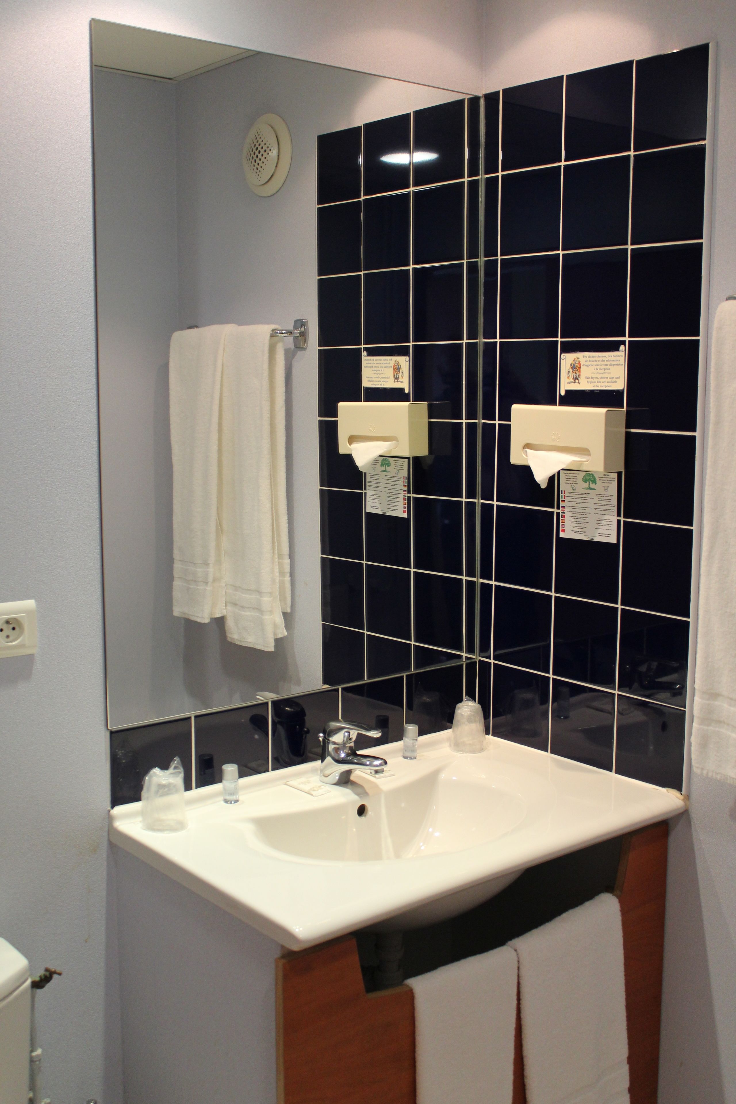 double or twin room | bathroom | hair dryer, towels