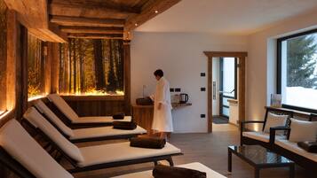 Behandlungsräume für Paare, Sauna, Whirlpool, Dampfbad