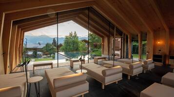 Indoor pool, outdoor pool