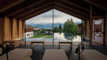 Indoor pool, outdoor pool
