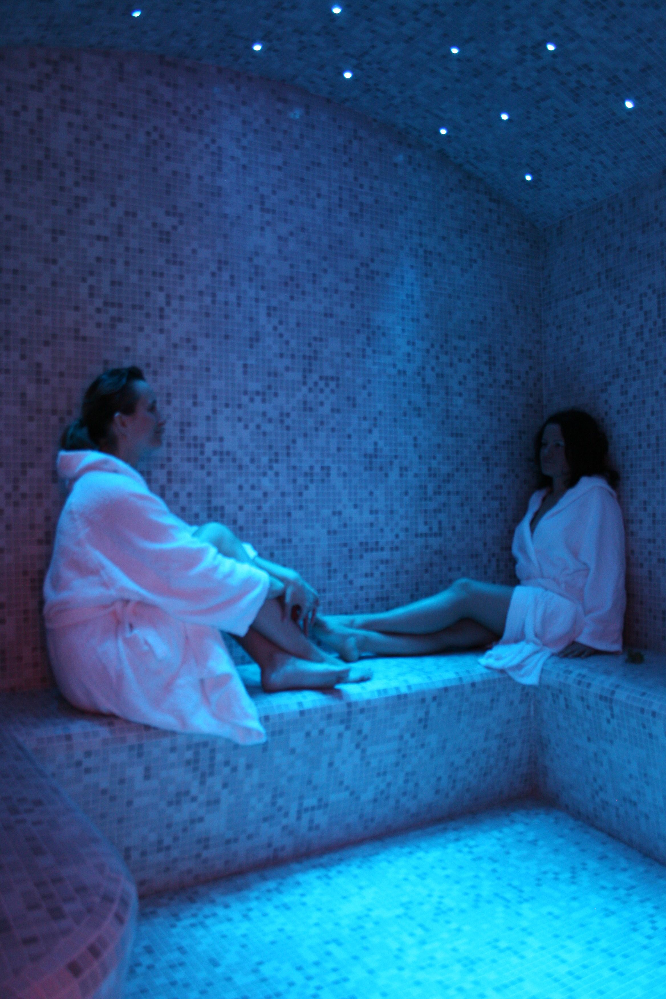 Sauna, poreallas, höyrysauna