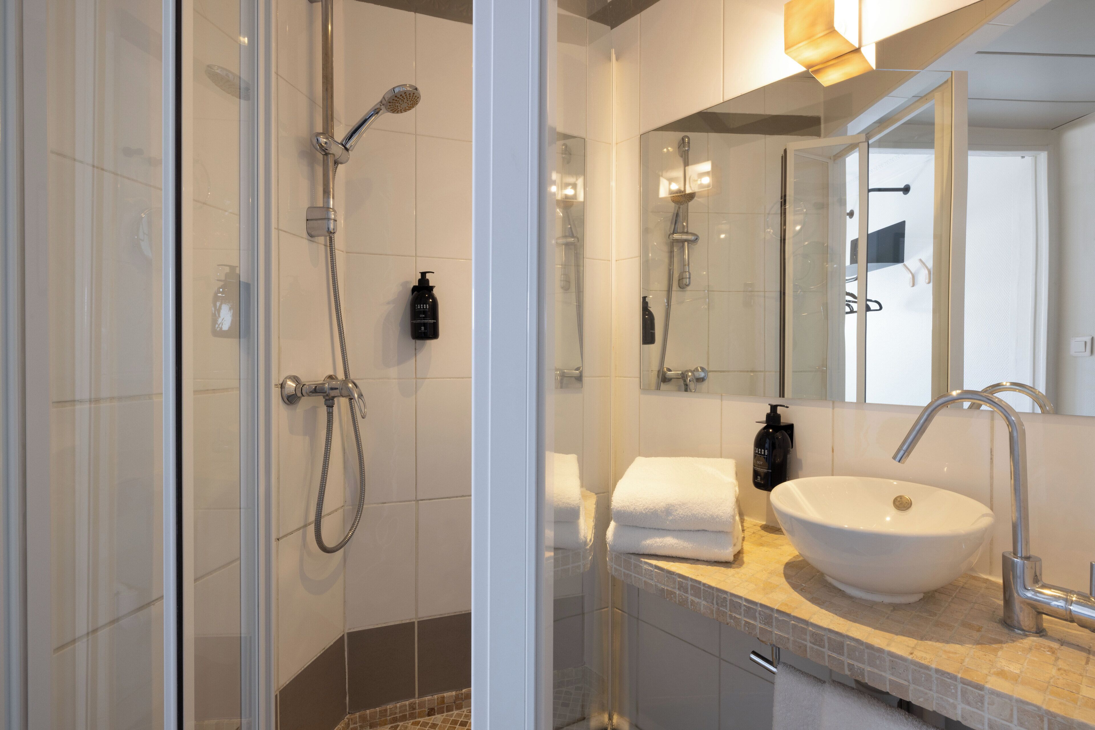 double room | bathroom | hair dryer, towels