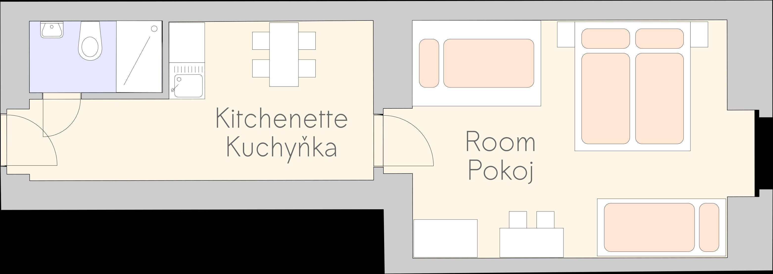 apartment (4 adults) | floor plan