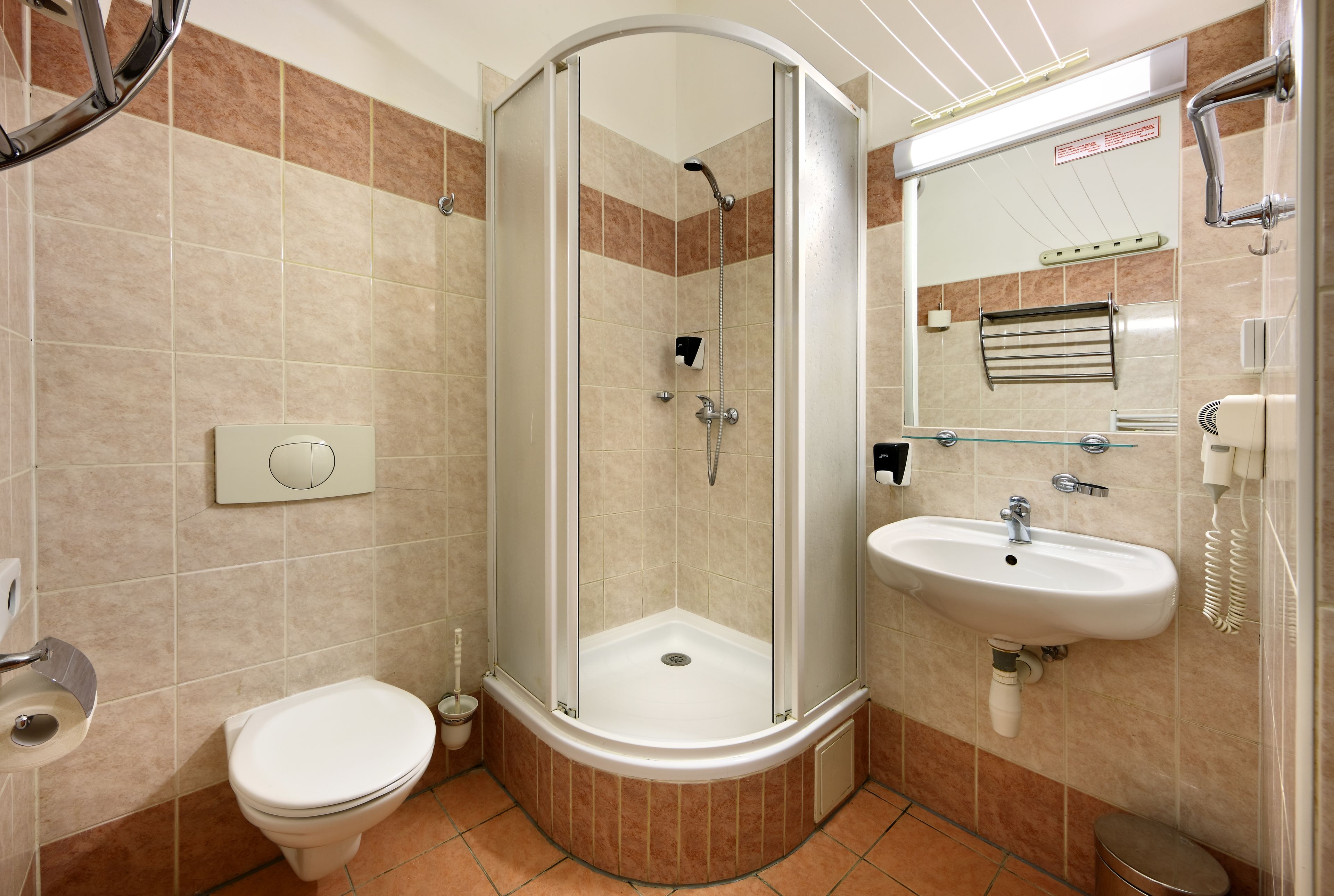 double room | bathroom | hair dryer, towels
