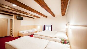 In-room safe, soundproofing, iron/ironing board, cots/infant beds