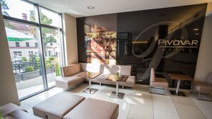 Lobby sitting area - Hotel Pivovar (Prague)