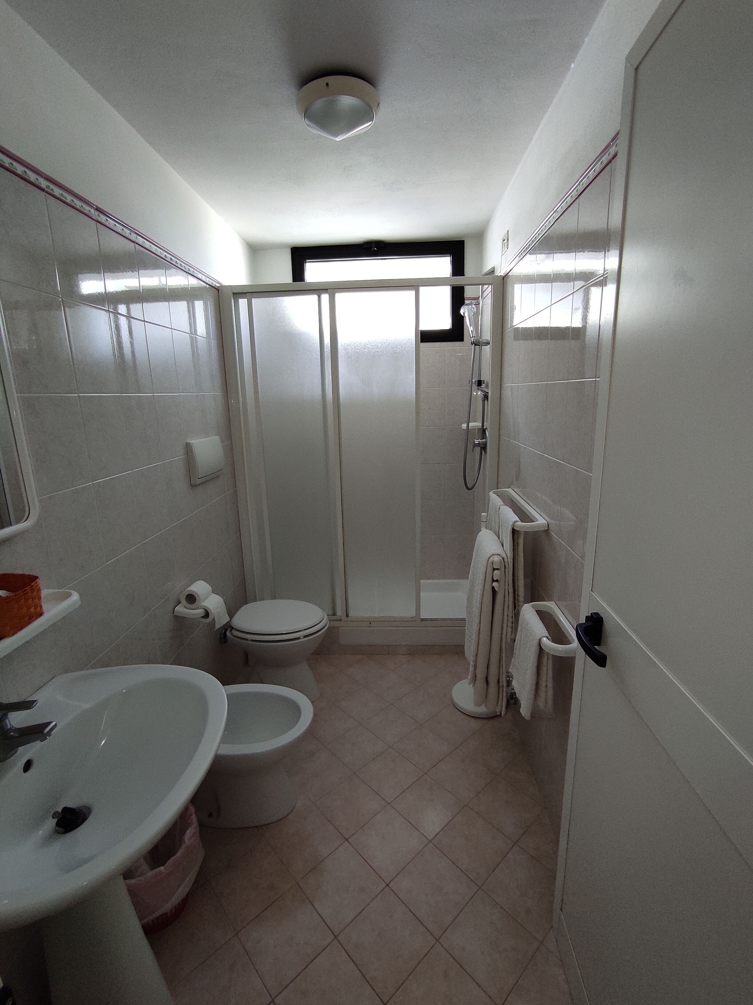 comfort triple room | bathroom | shower, free toiletries, hair dryer, dressing gowns