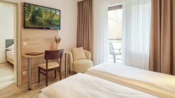 Desk, iron/ironing board, free WiFi, bed sheets