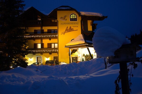 Front of property – evening/night