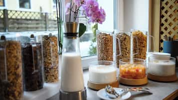 Daily buffet breakfast (EUR 17.00 per person)