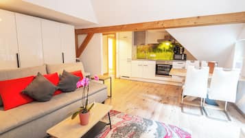 Apartment, 1 Bedroom, Balcony (Ankogel-cleaningfee 30 EUR p.P.) | Private kitchen | Coffee/tea maker, electric kettle