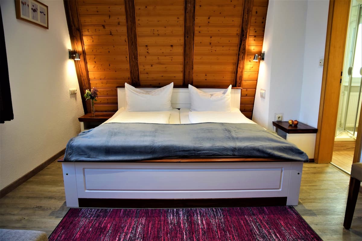 Escritorio, cortinas blackout, wifi gratis y ropa de cama