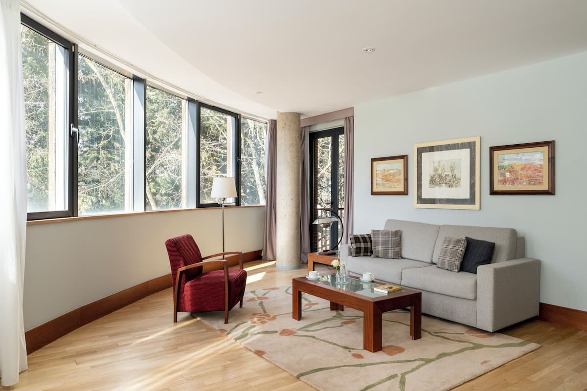 junior suite, 1 queen bed | 1 bedroom, minibar, in-room safe, desk