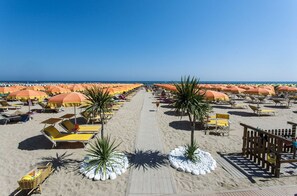 Vlak bij het strand
