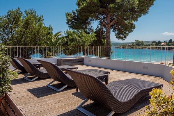 Junior-sviitti, merinäköala (The Pelican Villa) | Näkymä parvekkeelta