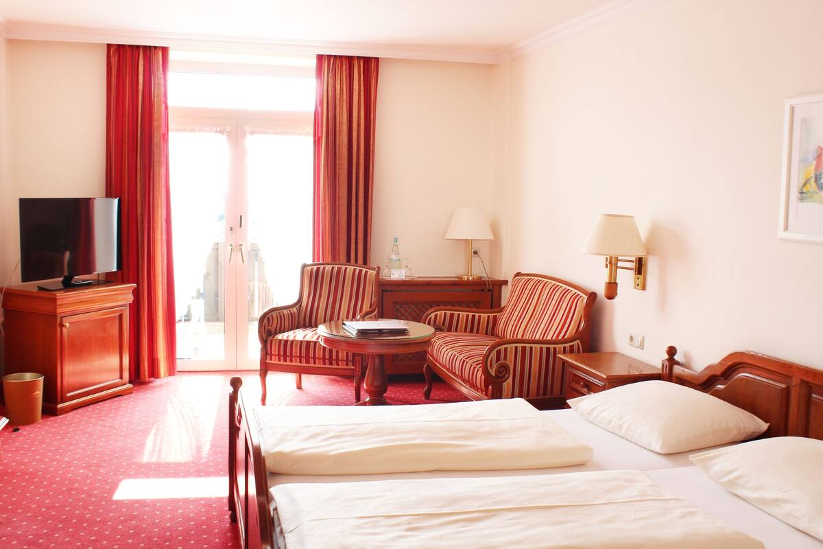 Superior Double Room | Hypo-allergenic bedding, in-room safe, soundproofing, iron/ironing board