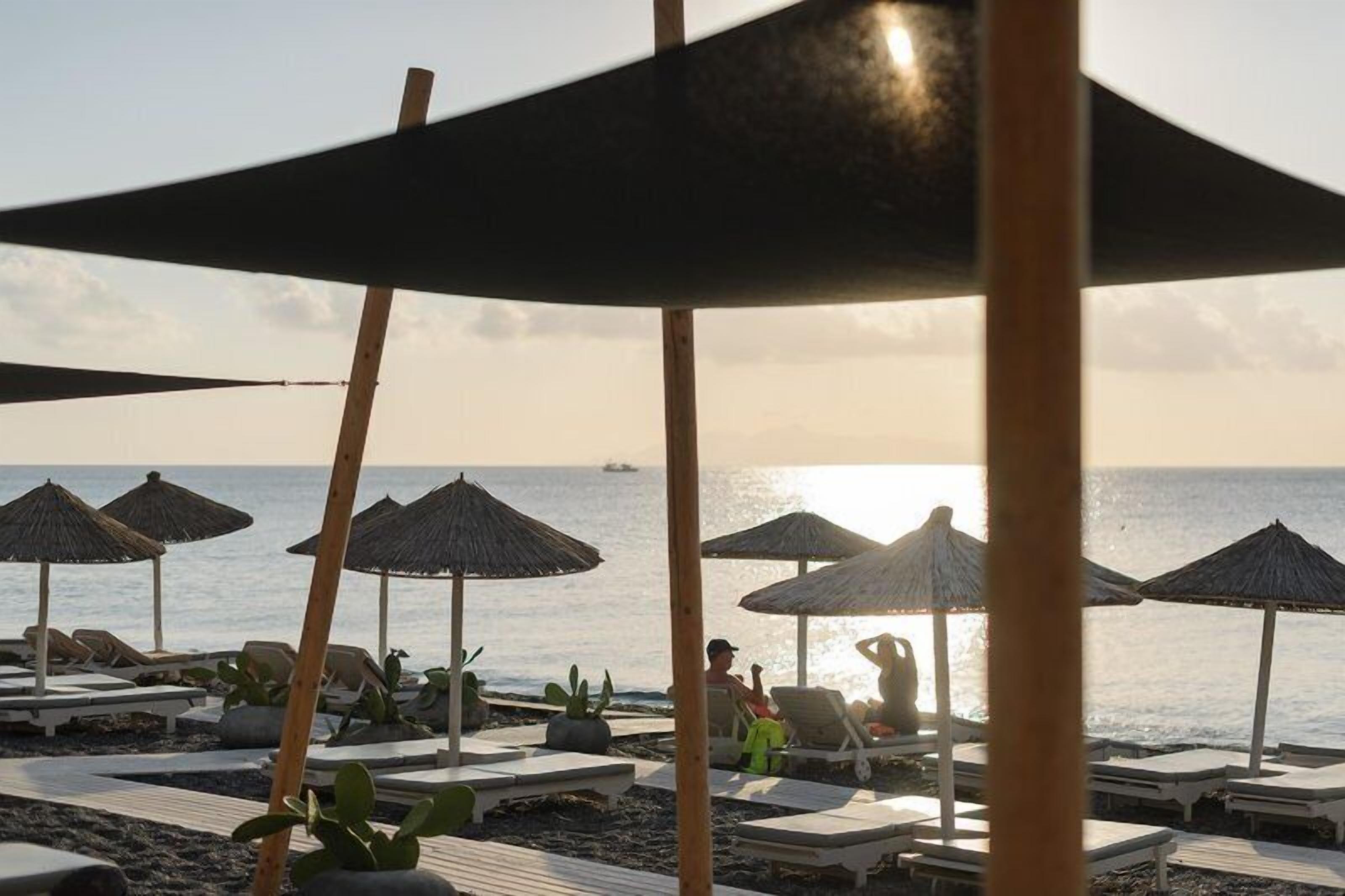 Private beach