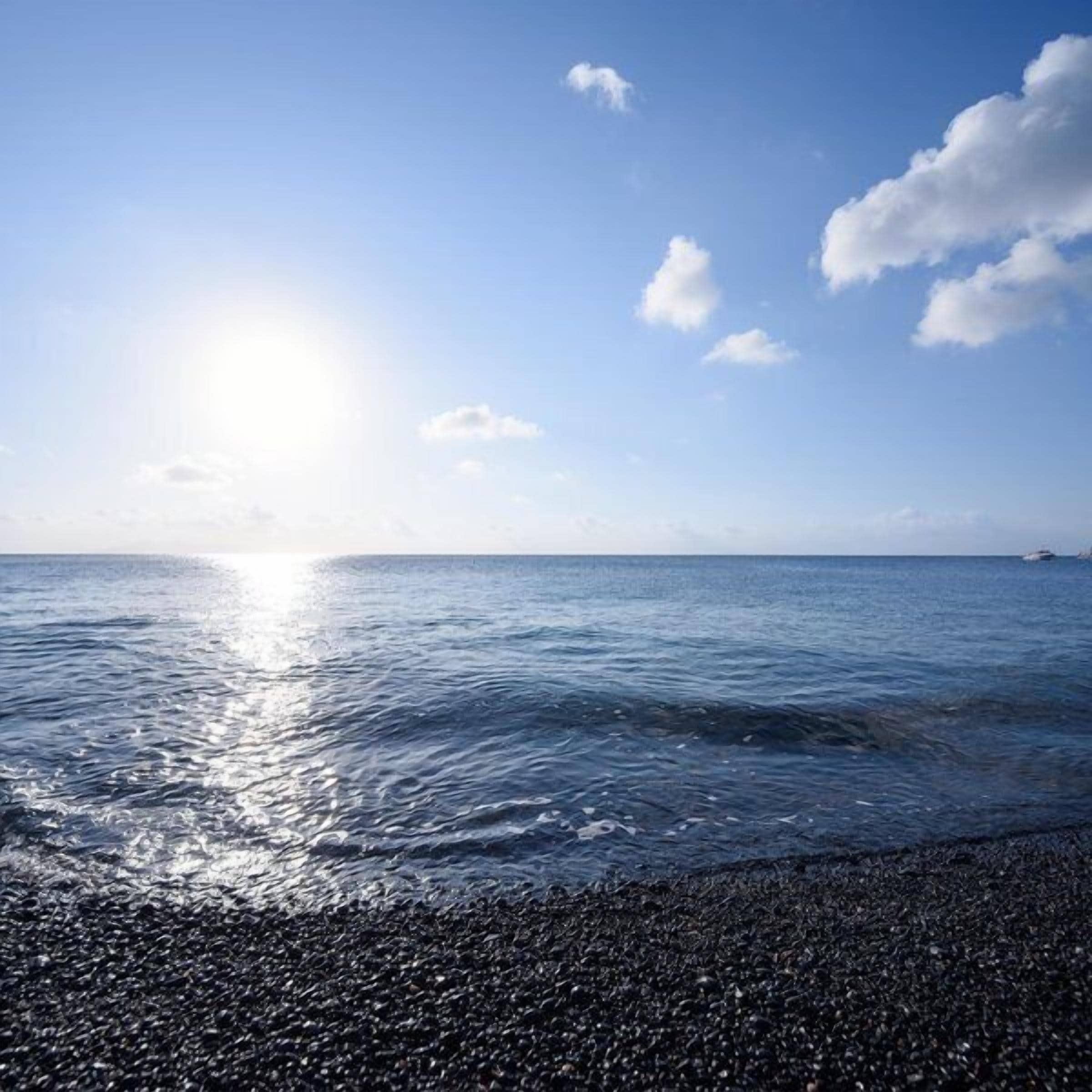 Private beach