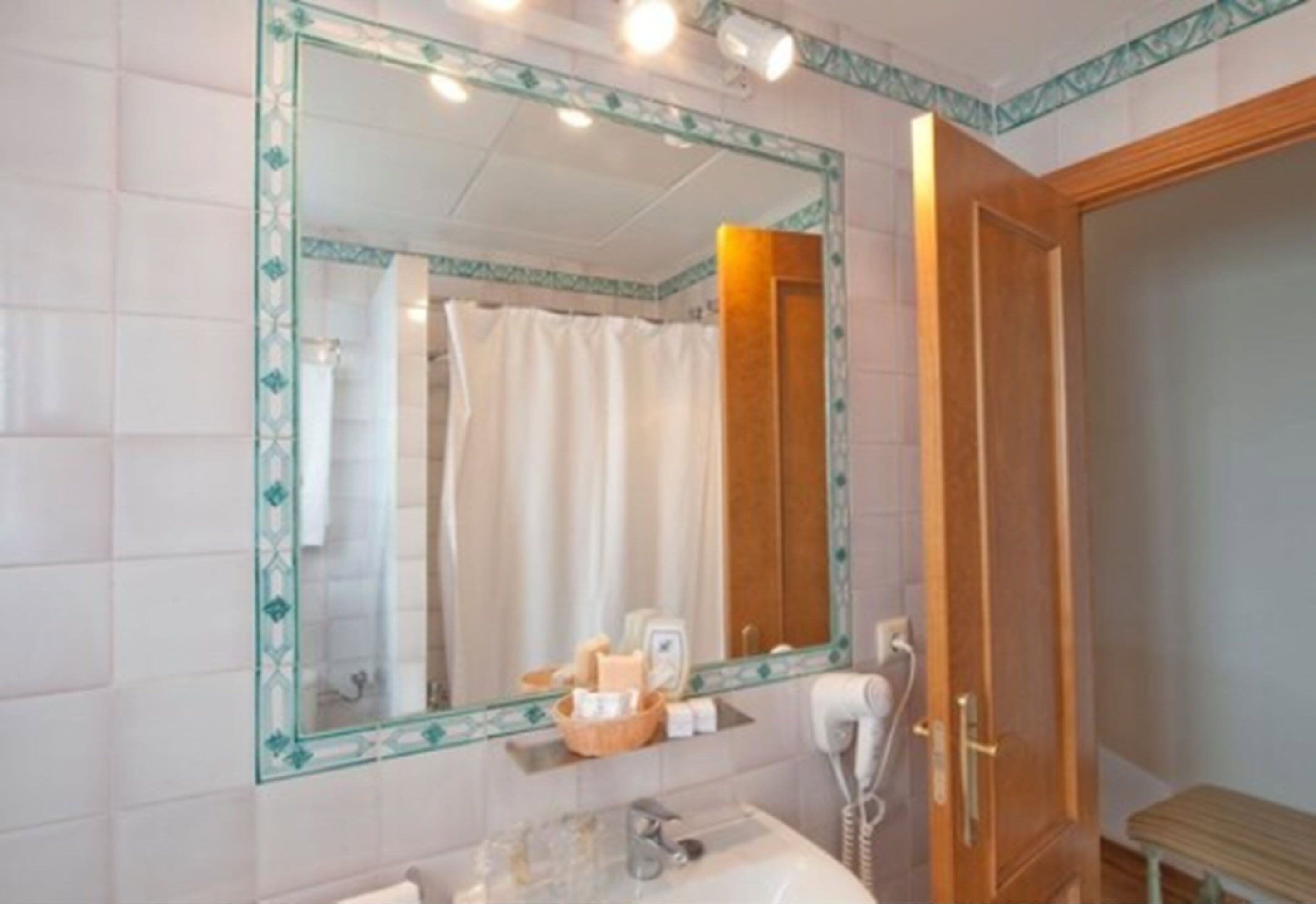 free toiletries, hair dryer, towels, soap