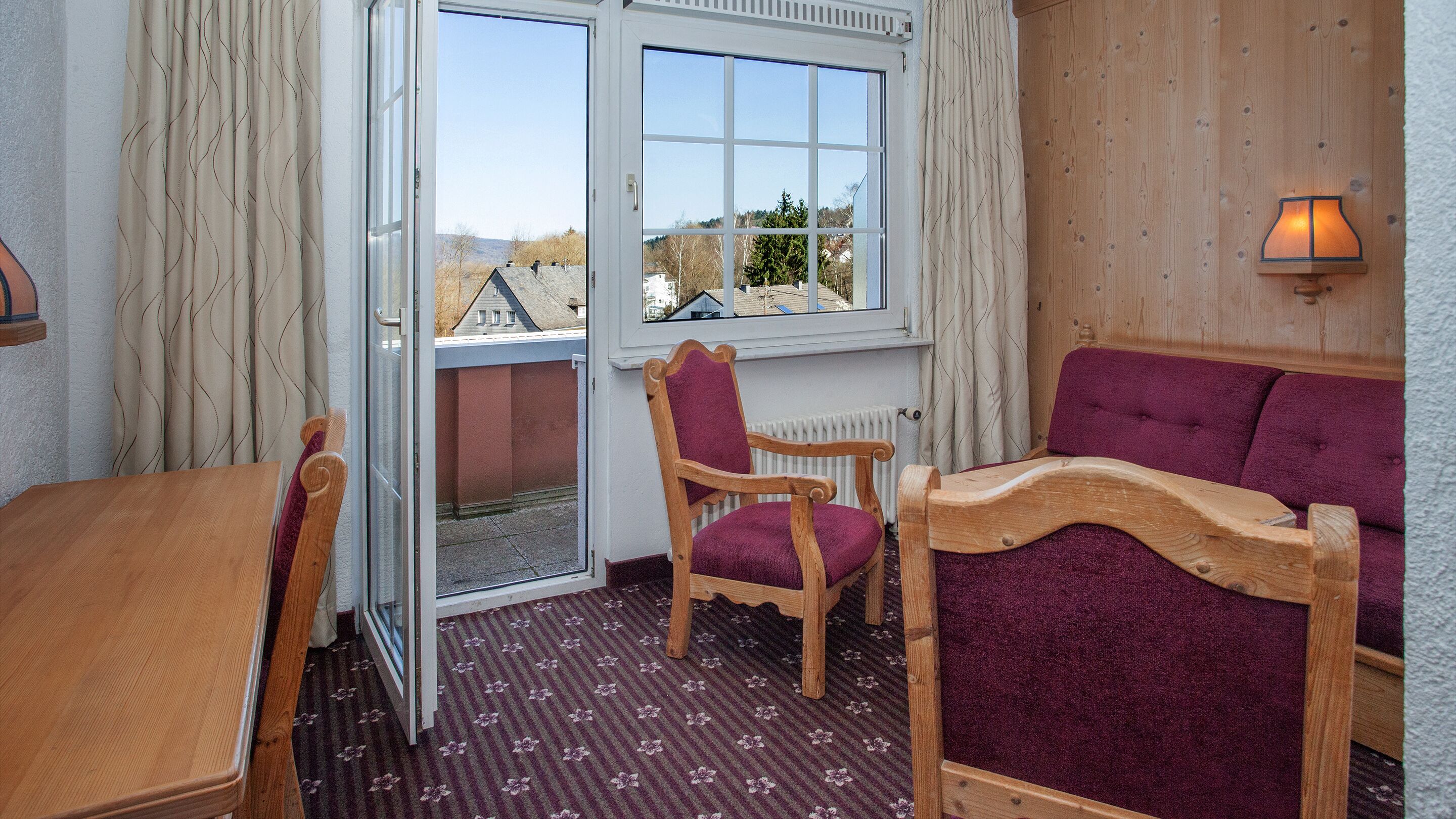 deluxe double room, private bathroom (mit balkon) | balcony view