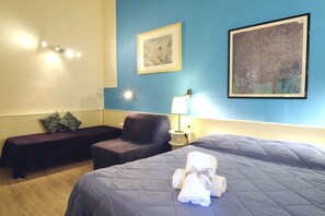 Family Room | Memory foam beds, in-room safe, individually furnished, desk - Residenza Le Rondini (Florence)