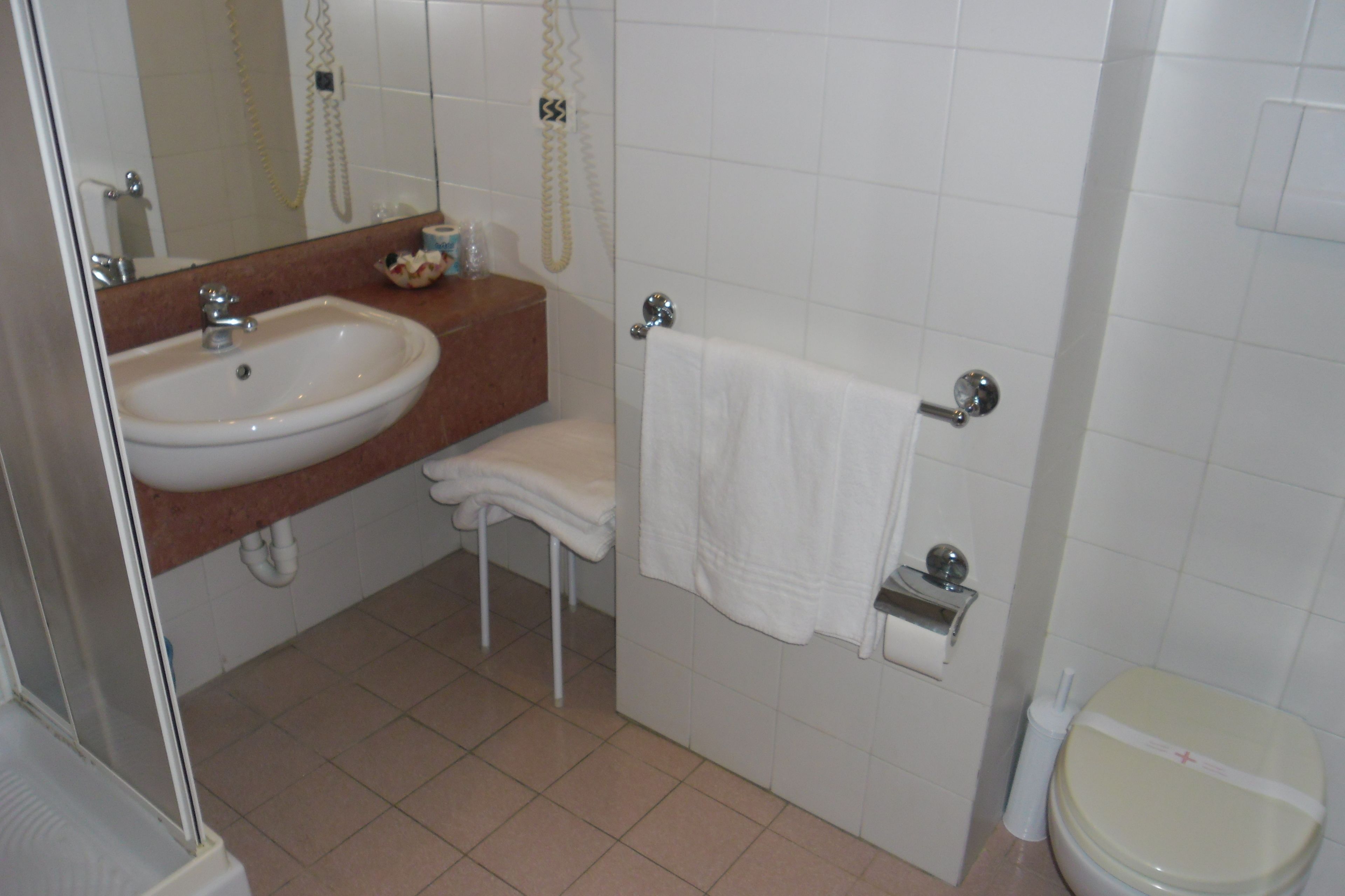 free toiletries, hair dryer, bidet