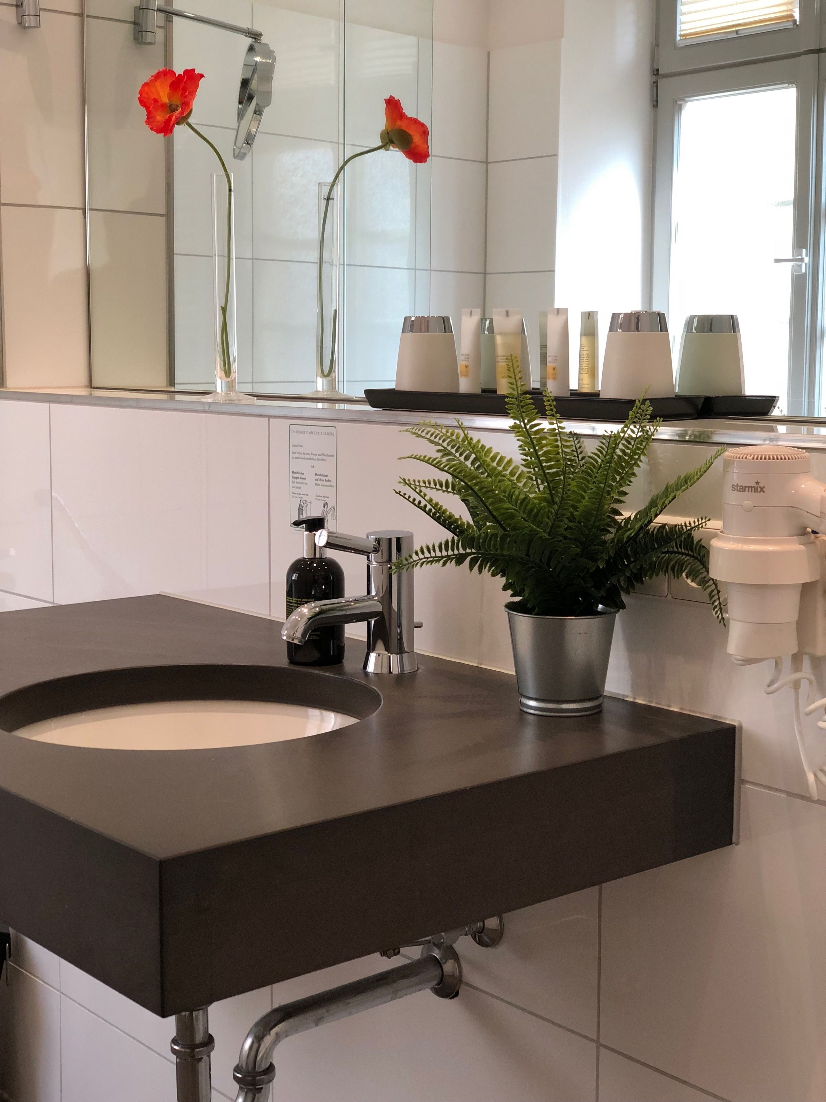 city double room, 1 bedroom, non smoking | bathroom | designer toiletries, hair dryer, towels, soap