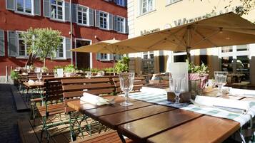 Breakfast, dinner served; German cuisine, al fresco dining