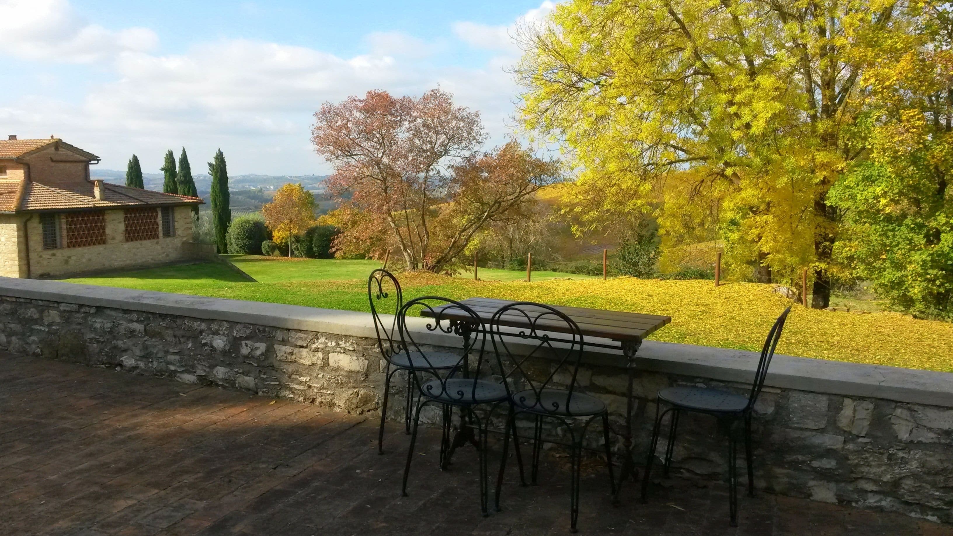 Blick von der Unterkunft