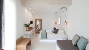 Egyptian cotton sheets, premium bedding, down duvets, pillow-top beds
