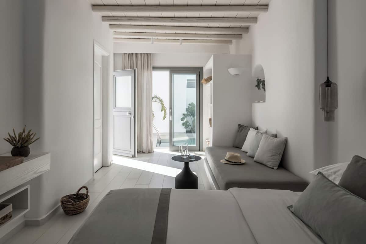 Deluxe kamer, privézwembad | 1 slaapkamer, lakens van Egyptisch katoen, luxe beddengoed