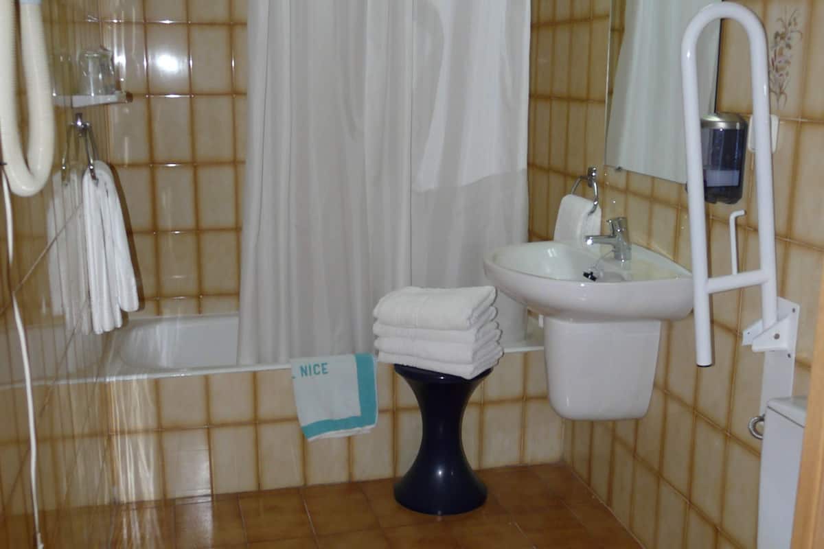 family room (standard) | bathroom | hair dryer, towels