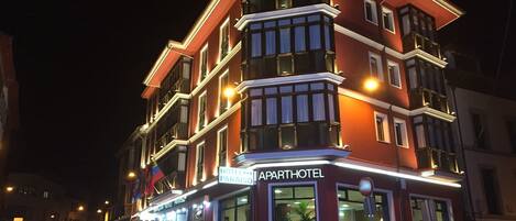 Front of property – evening/night