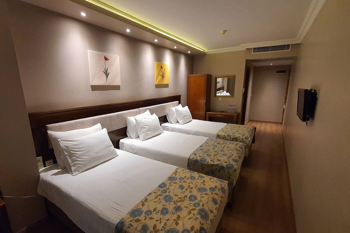 標準三人房, 3 張單人床 | 高級寢具、Select Comfort 床墊、迷你吧、客房內保險箱