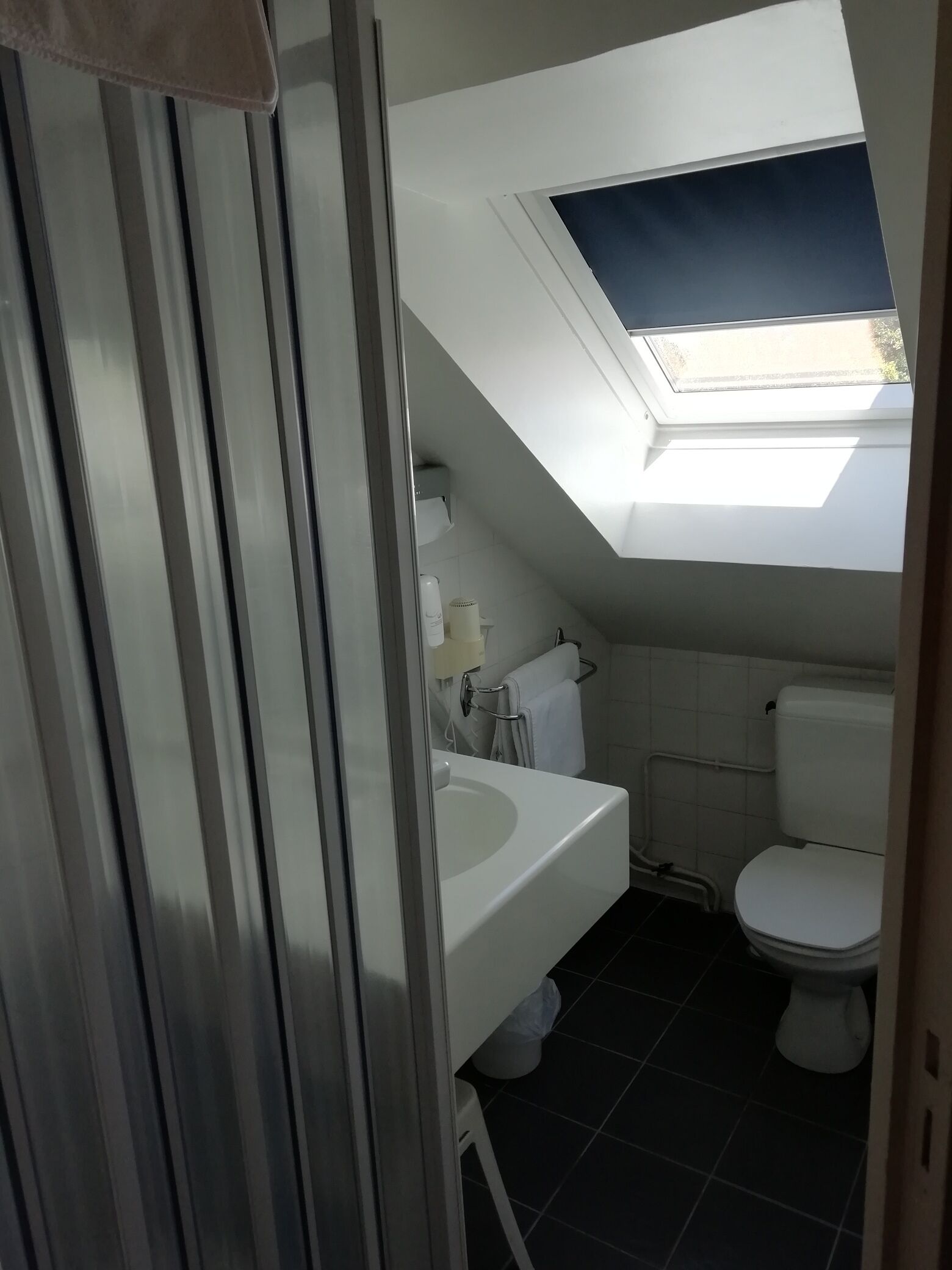 classic double room | bathroom | hair dryer, towels, soap, shampoo