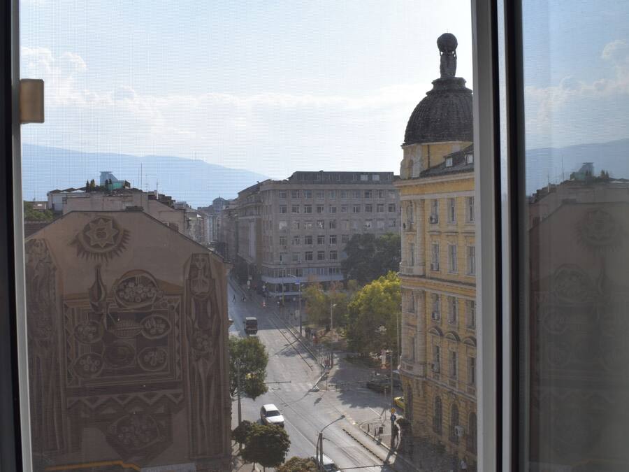 Uitzicht vanuit de kamer