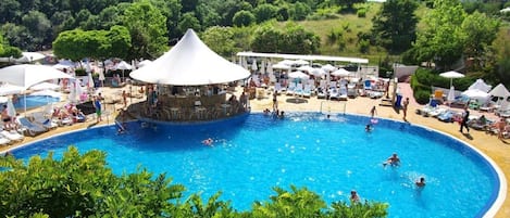 Indoor pool, outdoor pool