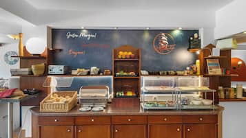 Tägliches Frühstücksbuffet gegen Gebühr