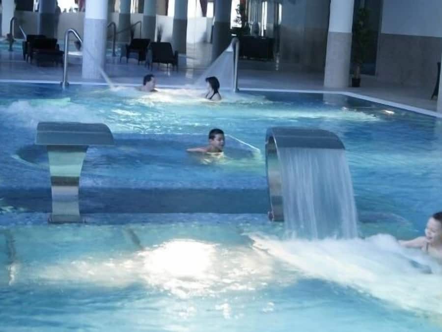 Indoor pool, seasonal outdoor pool