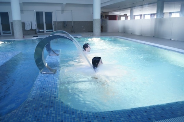 Indoor pool, seasonal outdoor pool
