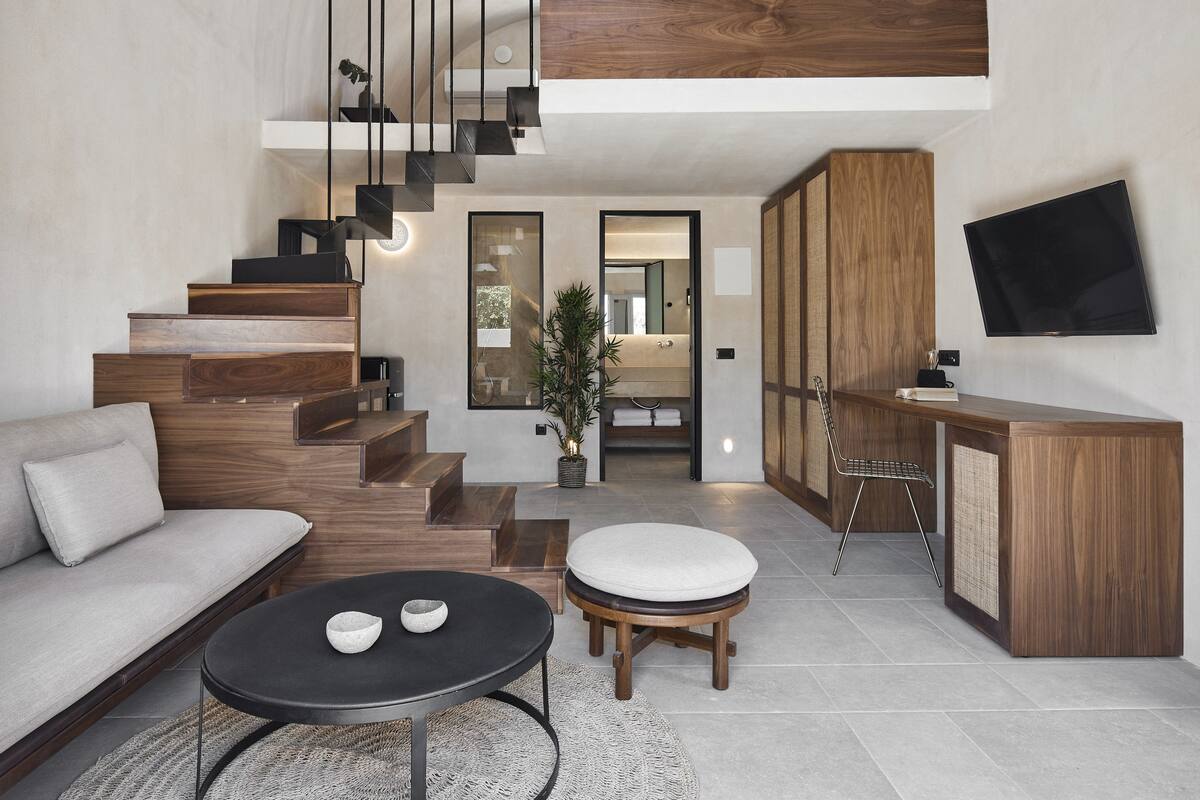 Supreme Maisonette with Private Plunge Pool | Living area | TV