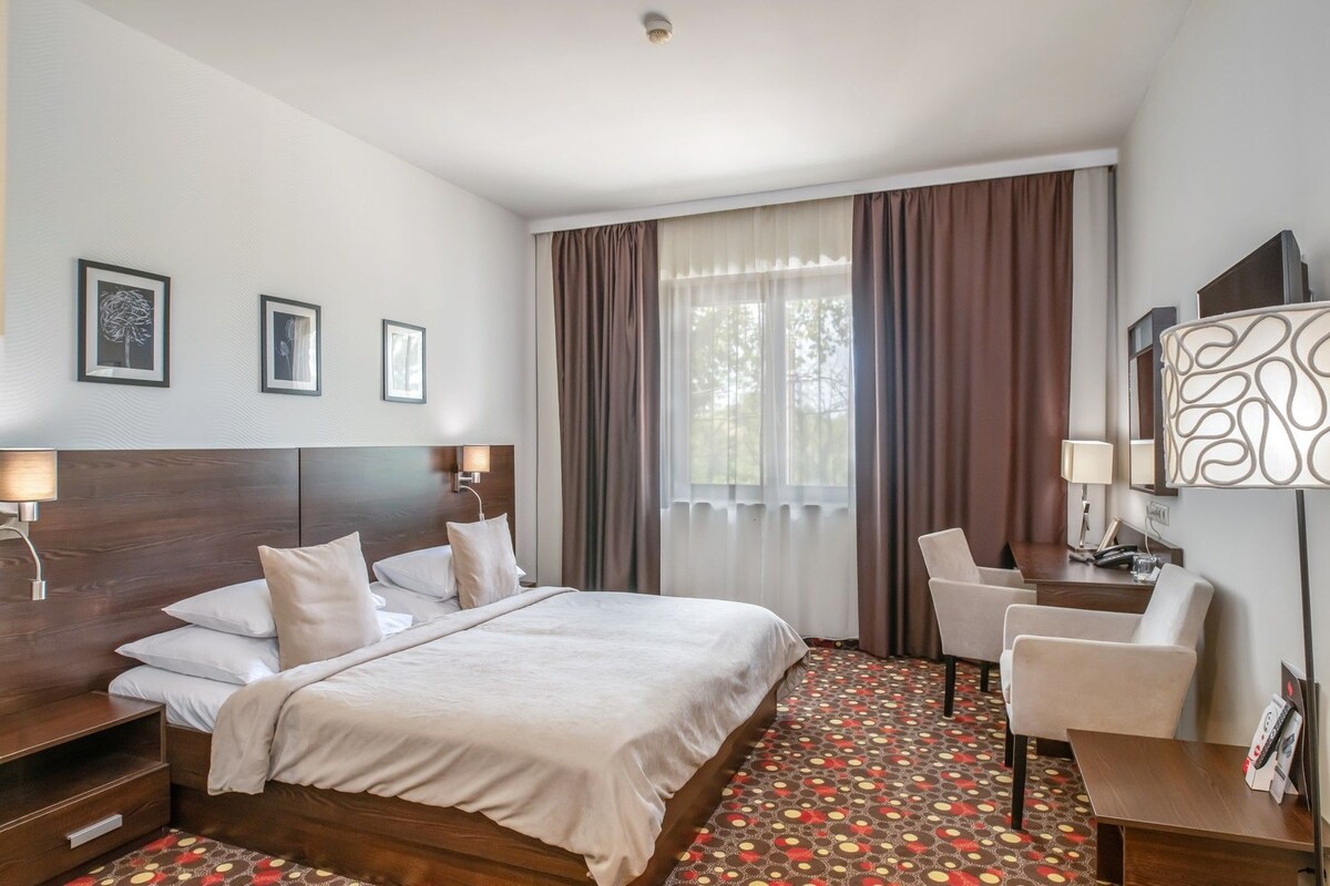 Standard Double Room | Hypo-allergenic bedding available, minibar, in-room safe, desk