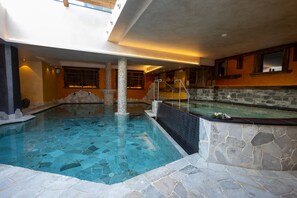 Sauna, hot tub, body treatments, deep-tissue massages, sports massages