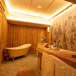 Sauna, hot tub, body treatments, deep-tissue massages, sports massages