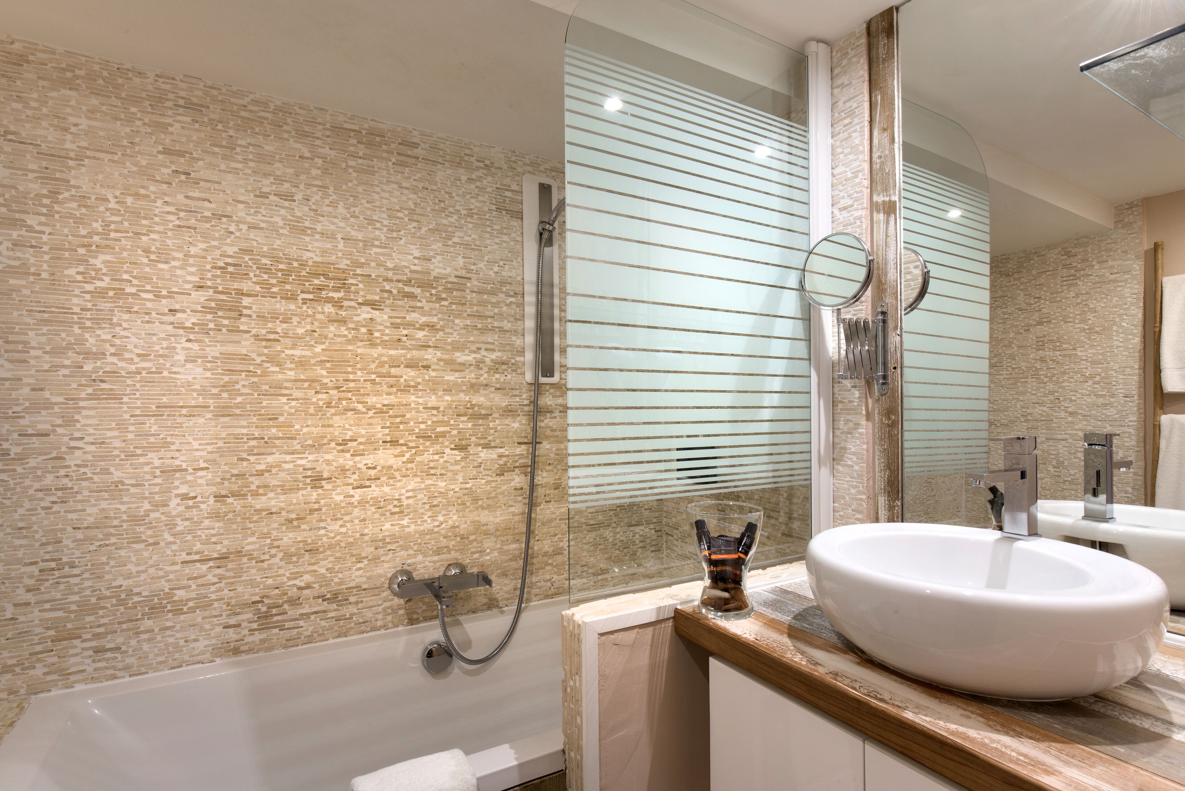 superior room | bathroom | shower, free toiletries, hair dryer, bathrobes