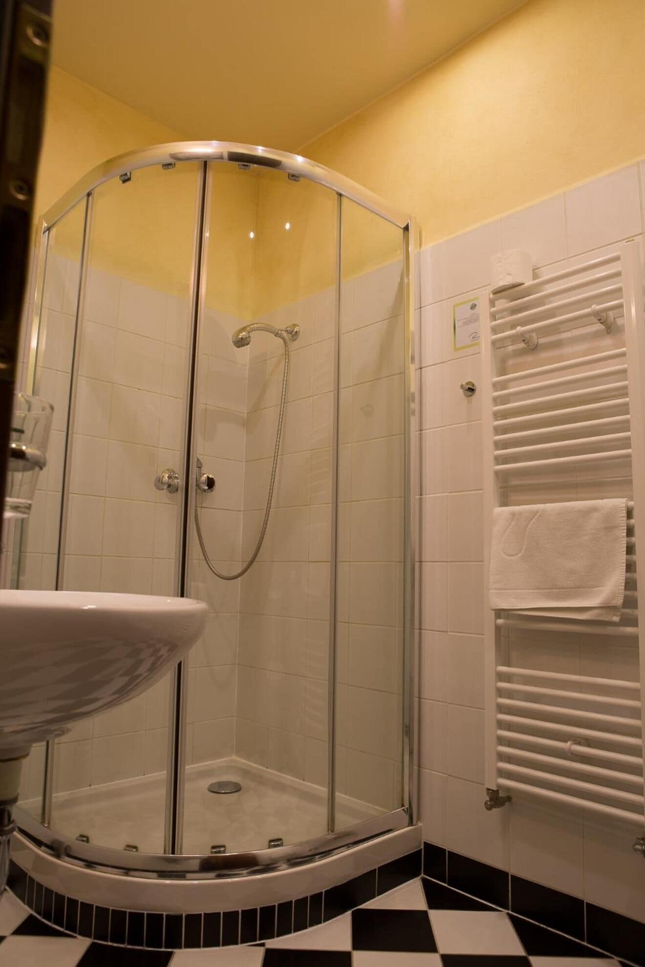 free toiletries, hair dryer, towels